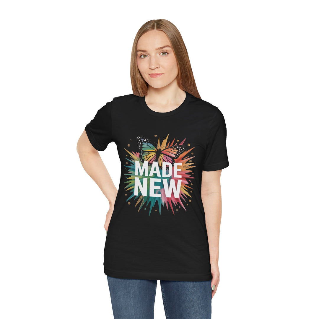 Made New – Christian Butterfly Transformation Shirt (2 Corinthians 5:17)