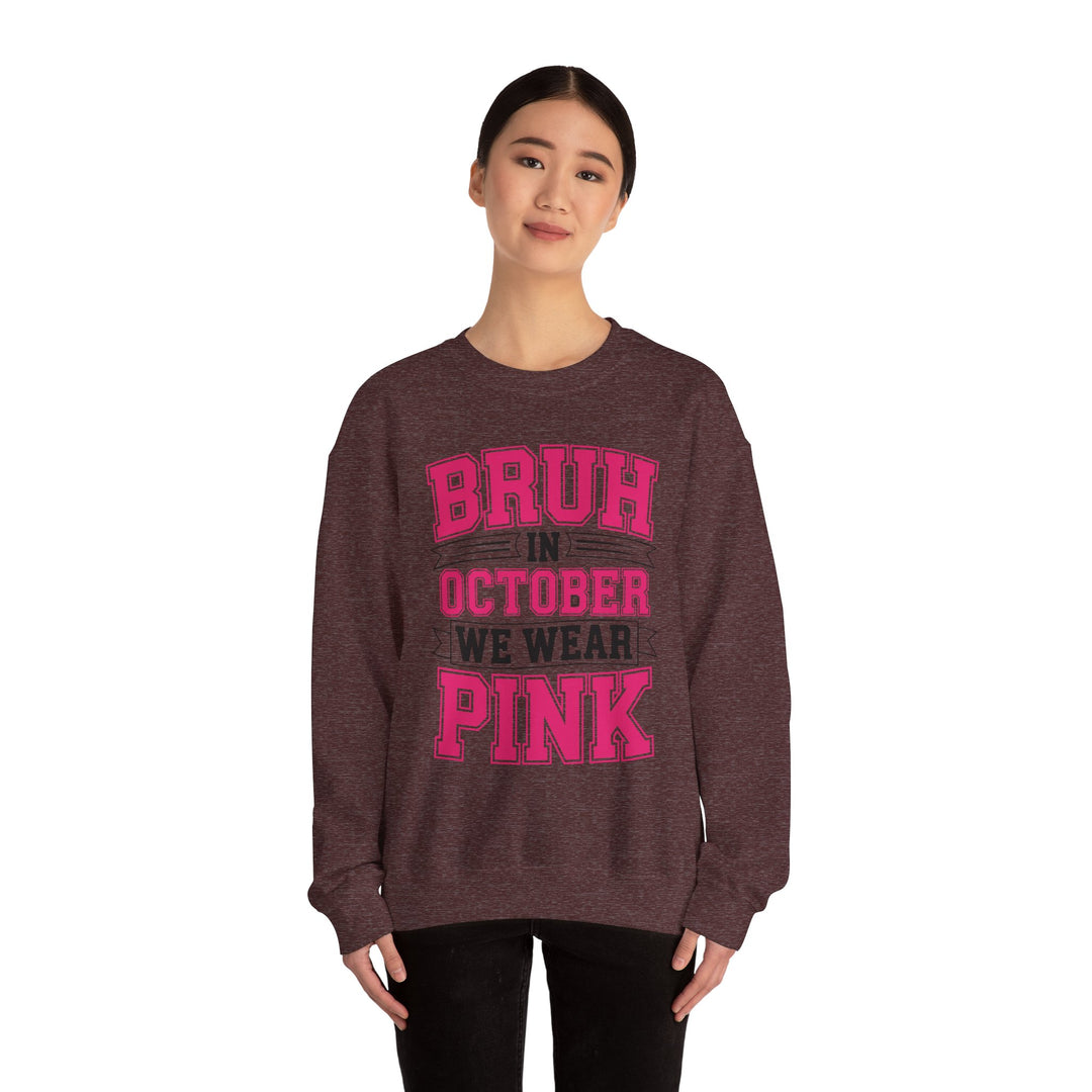 Pink October Awareness Sweatshirt, Cozy Crewneck, Breast Cancer Awareness, Gift for Supporters, Fashion for a Cause