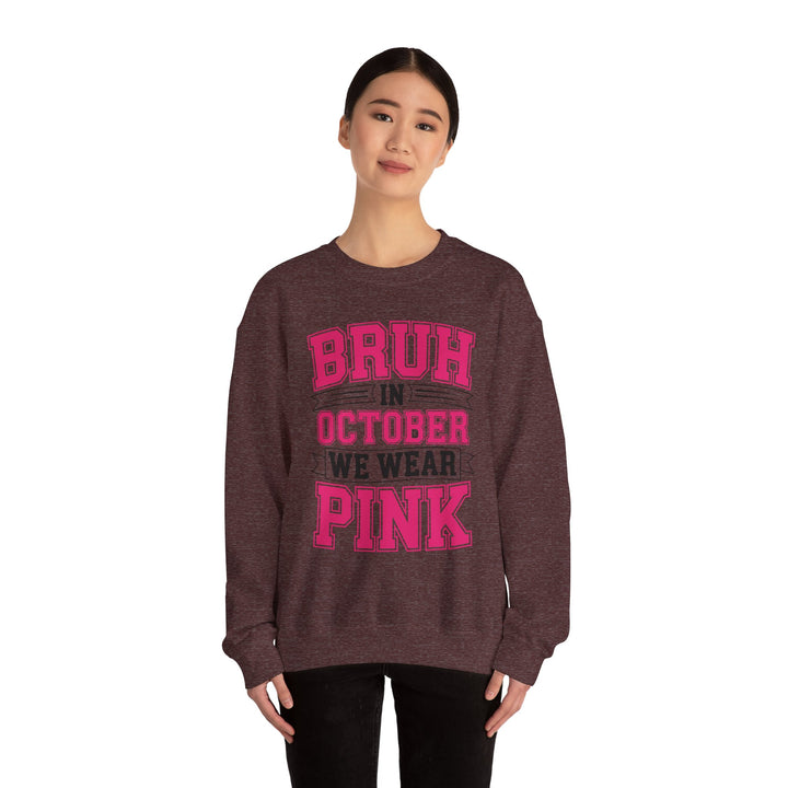 Pink October Awareness Sweatshirt, Cozy Crewneck, Breast Cancer Awareness, Gift for Supporters, Fashion for a Cause