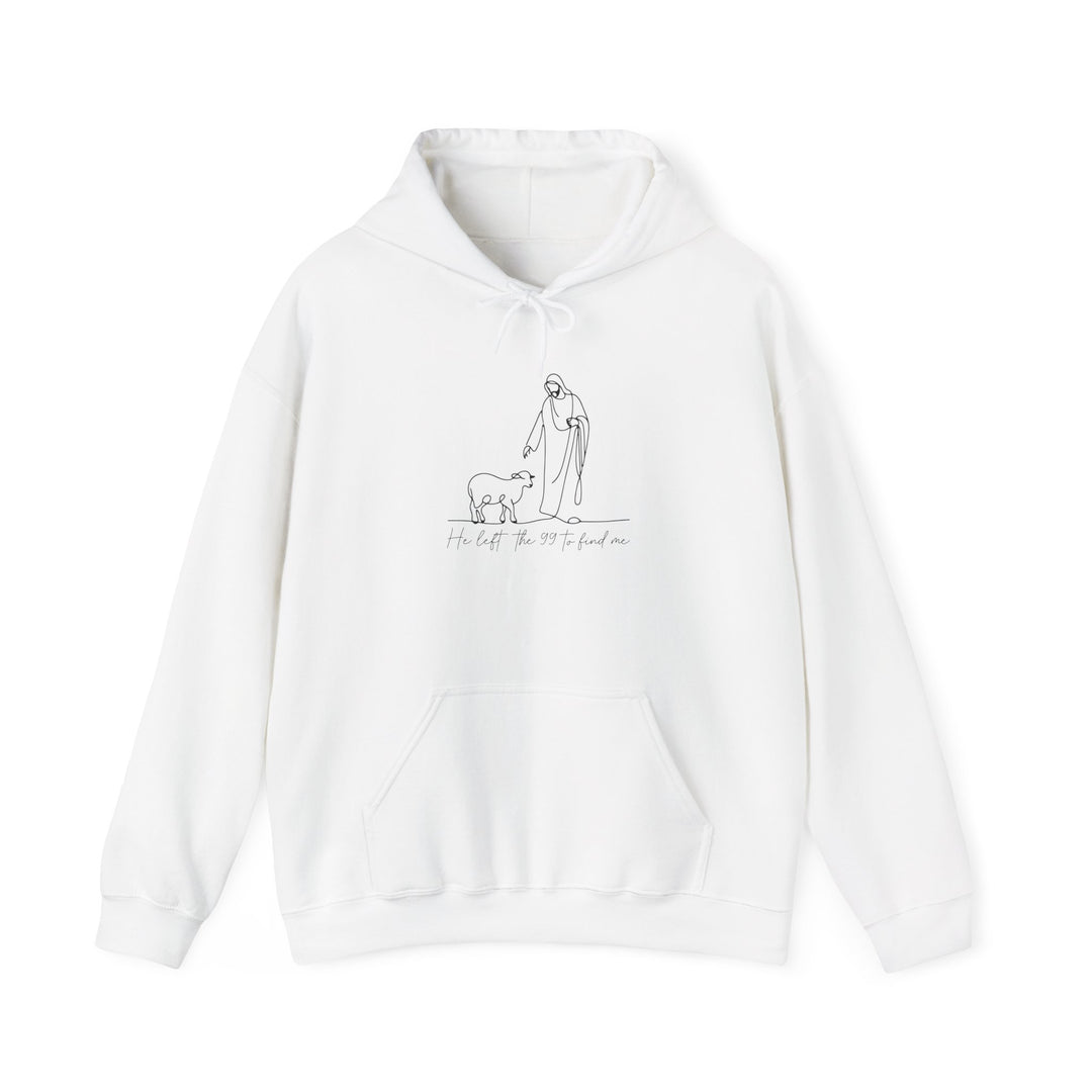 Christian Jesus and Lamb Hoodie Sweatshirt - 'He left the 99 to find me'
