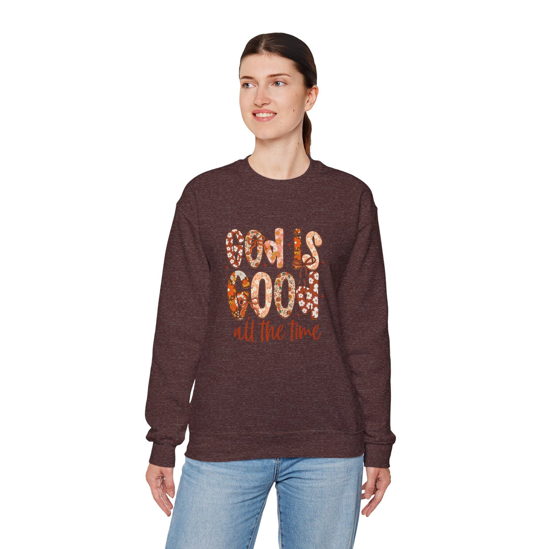 God Is Good Sweatshirt, Inspirational Crewneck, Cozy Fall Fashion, Unisex Apparel, Perfect Gift for Christians
