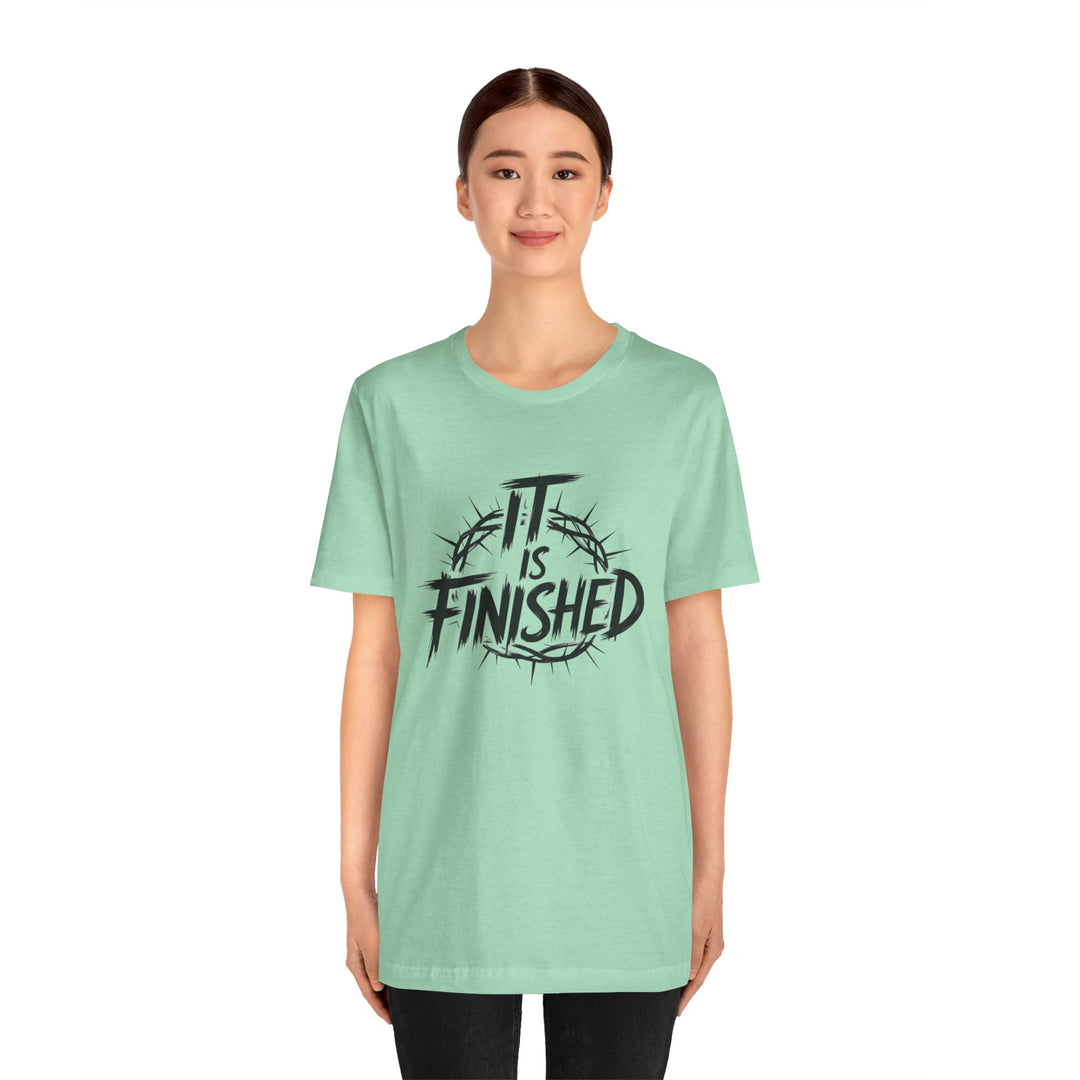 It Is Finished – Bold Christian Redemption Shirt (John 19:30)