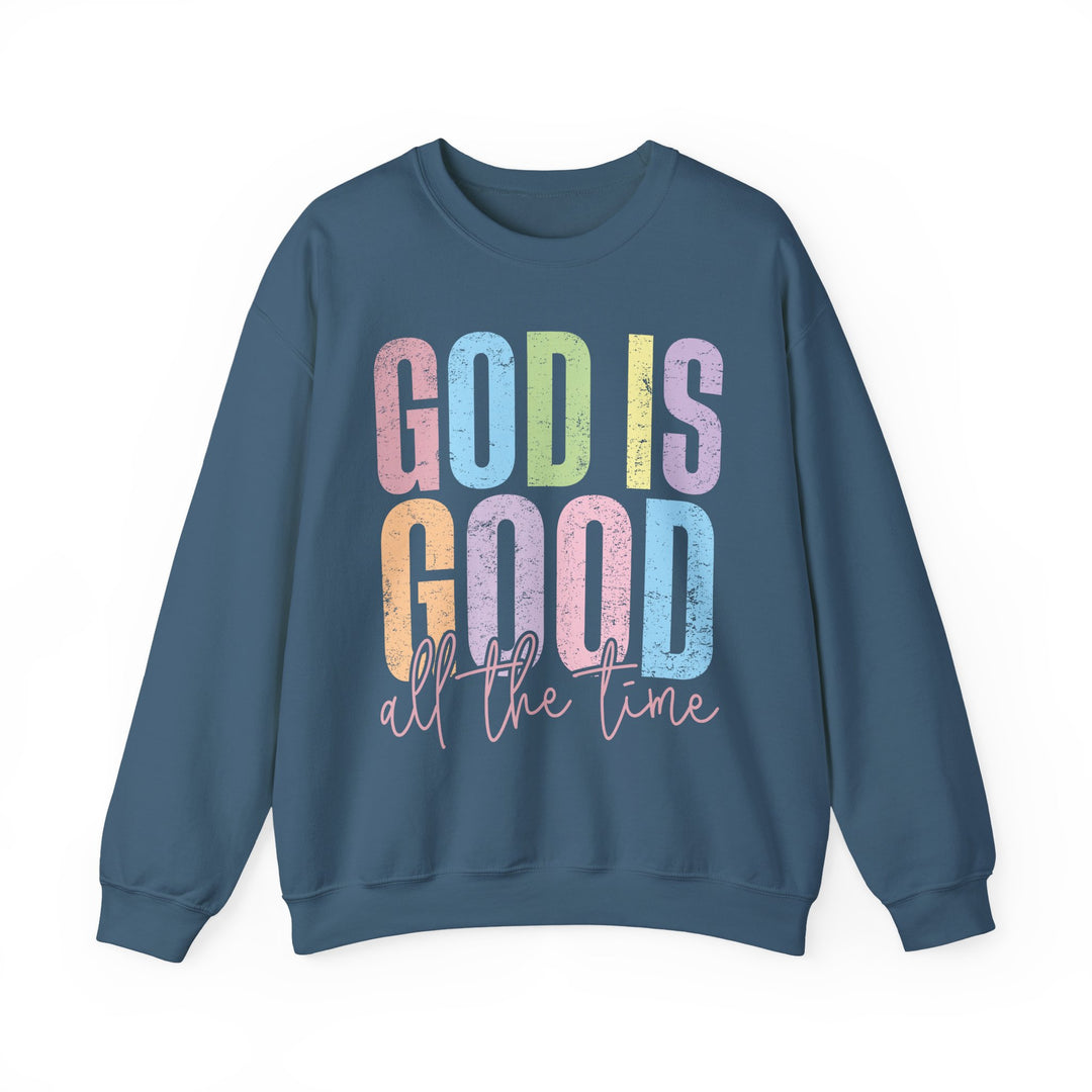 Inspirational God is Good Sweatshirt, Religious Crewneck, Faith-Based Apparel, Comfortable Casual Wear, Church Gift, Positive Vibes