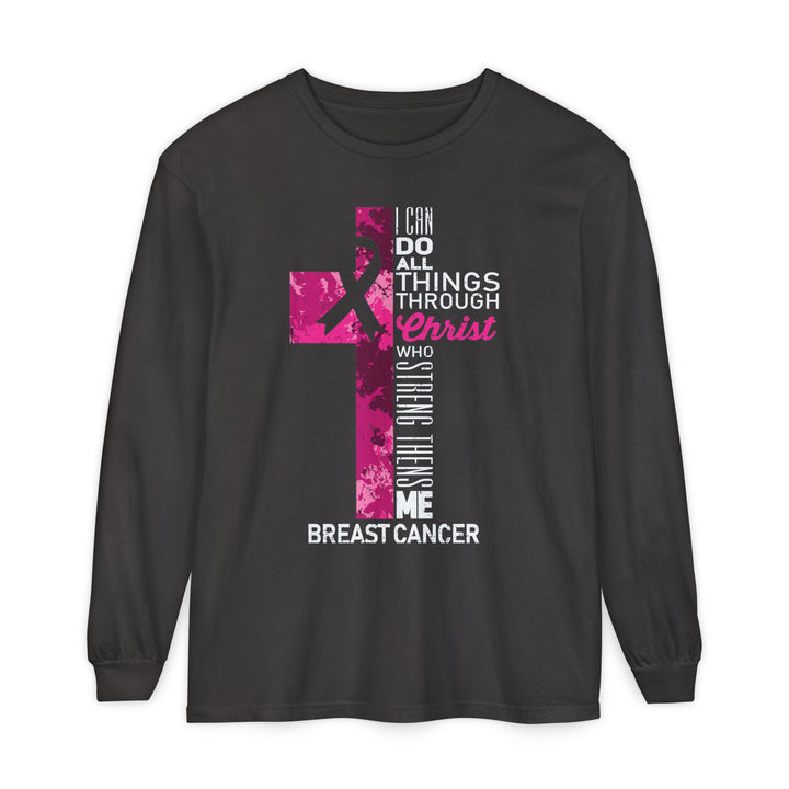 Christian Breast Cancer Awareness Long Sleeve T-Shirt