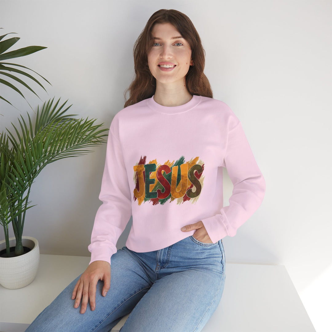 Faith-Inspired Crewneck Sweatshirt, Jesus Sweatshirt, Religious Apparel, Christian Gift, Spiritual Wear, Cozy Church Outfit