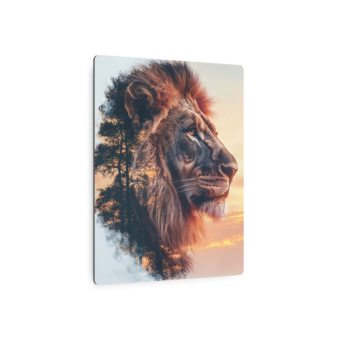 Majestic Lion Metal Art Sign – Nature-Inspired Home Decor for Animal Lovers