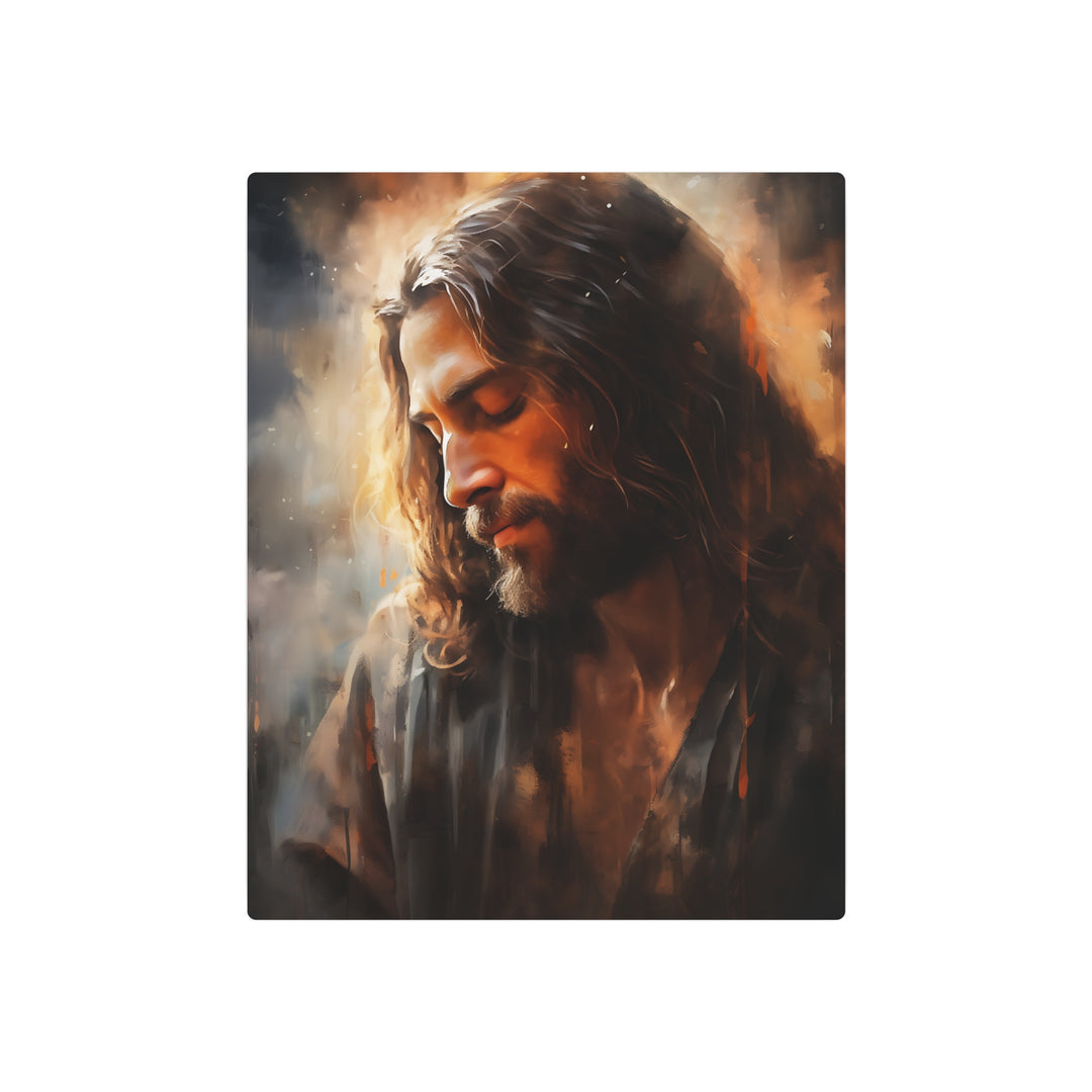 Inspirational Jesus Metal Art Sign - Faith Wall Decor