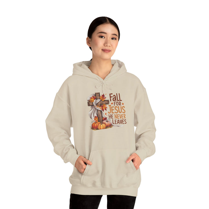Christian Hoodie - Fall for Jesus Inspirational Unisex Sweatshirt