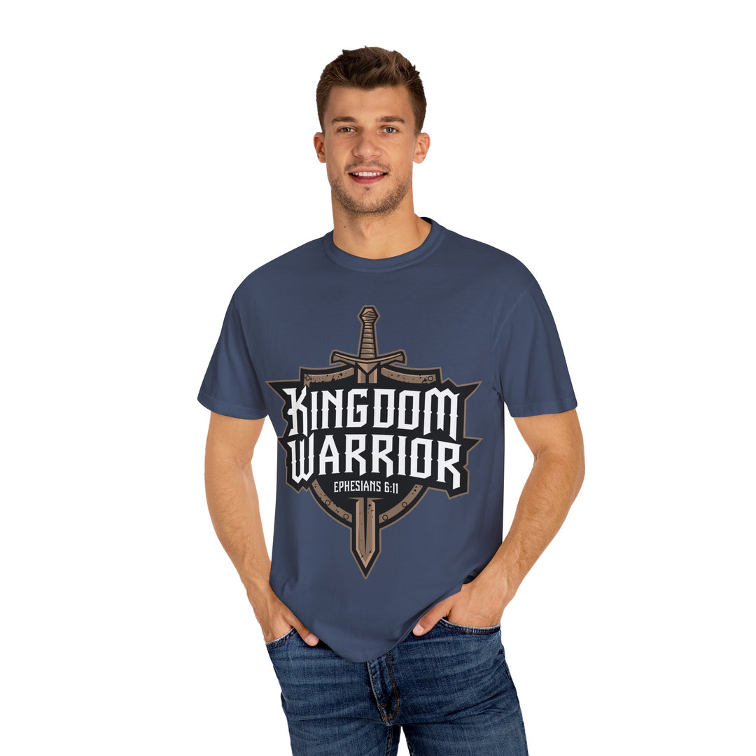 Kingdom Warrior T-Shirt – Christian Shield & Sword Design | Unisex Faith-Based Apparel