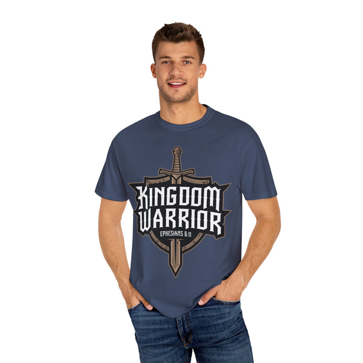 Kingdom Warrior T-Shirt – Christian Shield & Sword Design | Unisex Faith-Based Apparel