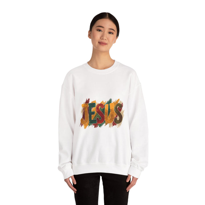 Faith-Inspired Crewneck Sweatshirt, Jesus Sweatshirt, Religious Apparel, Christian Gift, Spiritual Wear, Cozy Church Outfit
