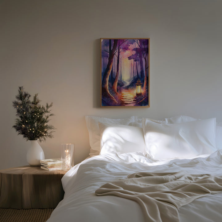 Path of Light – Watercolor Landscape Print Inspired by Psalm 119
