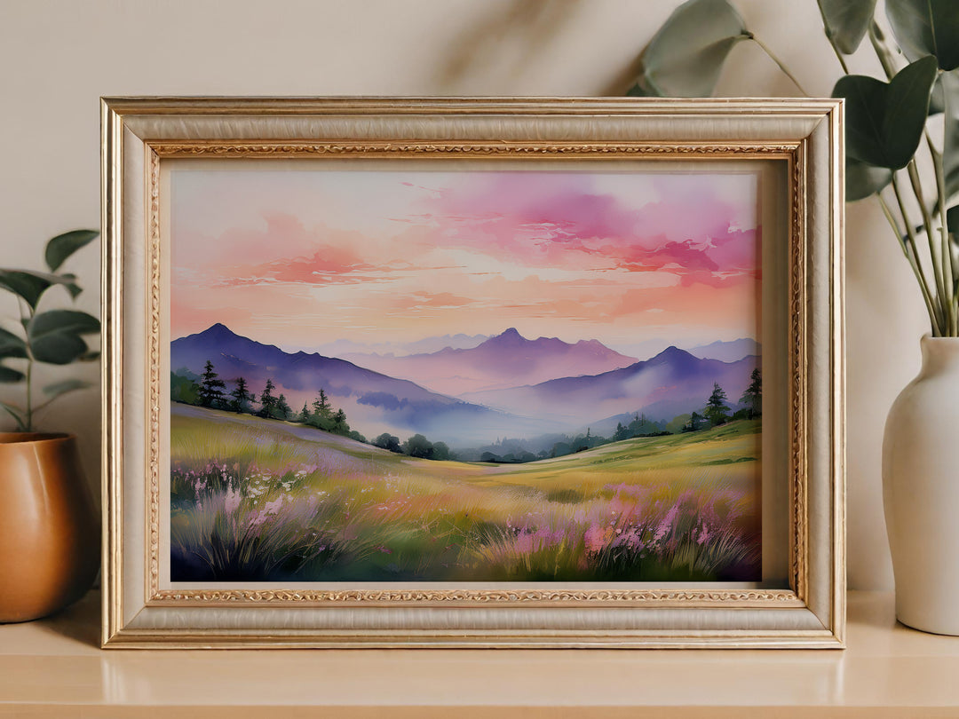 Whispers from the Psalms – Digital Watercolor Landscape Art Set | Scripture-Inspired Nature Prints