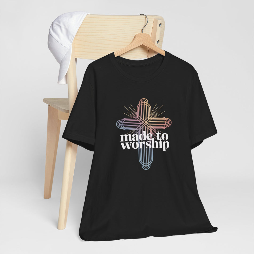 Made to Worship Unisex Tee, Inspirational T-Shirt, Faith Apparel, Christian Gift, Church Wear, Casual Outfit