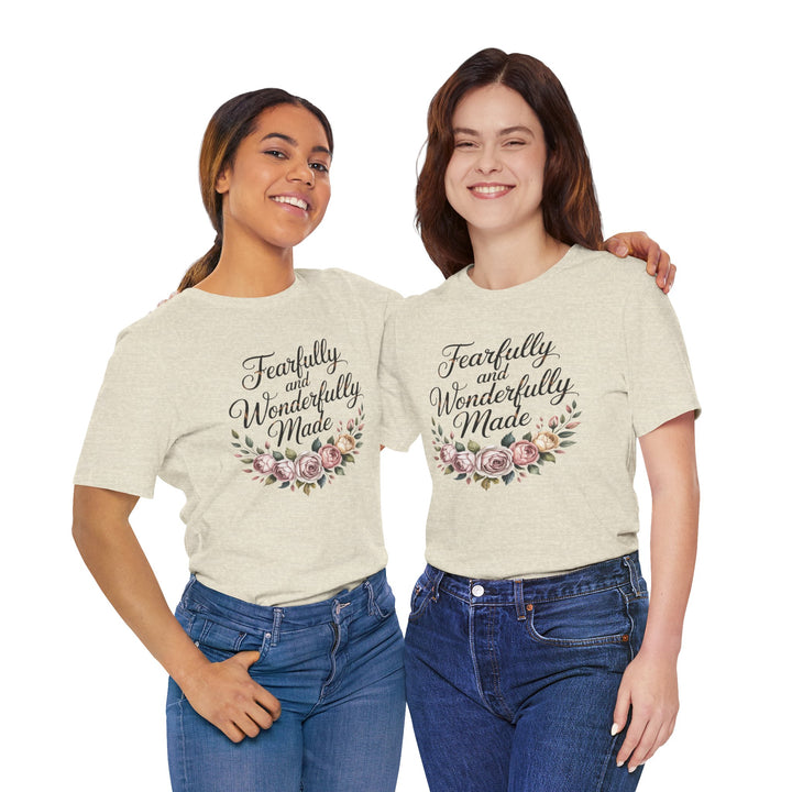 Fearfully and Wonderfully Made – Floral Christian Affirmation Shirt