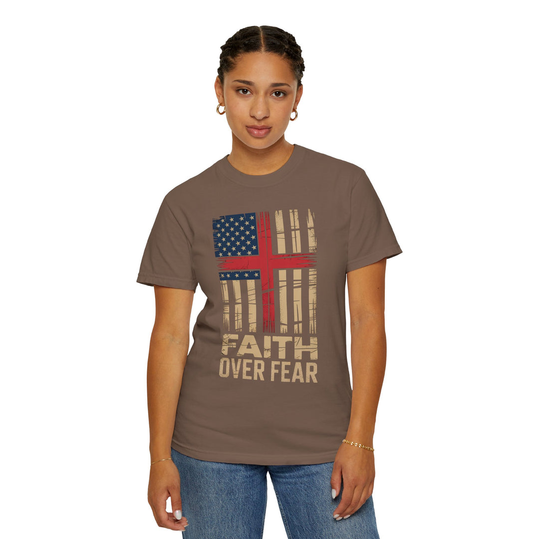Faith Over Fear Patriotic T-shirt