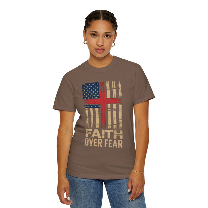 Faith Over Fear Patriotic T-shirt