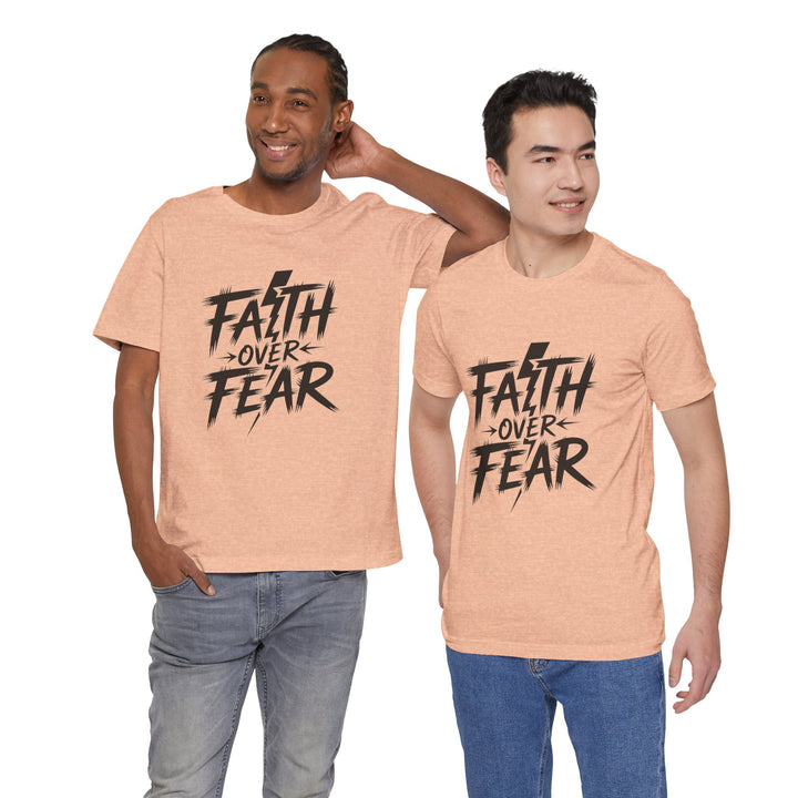 Faith Over Fear – Bold Christian Lightning Shirt
