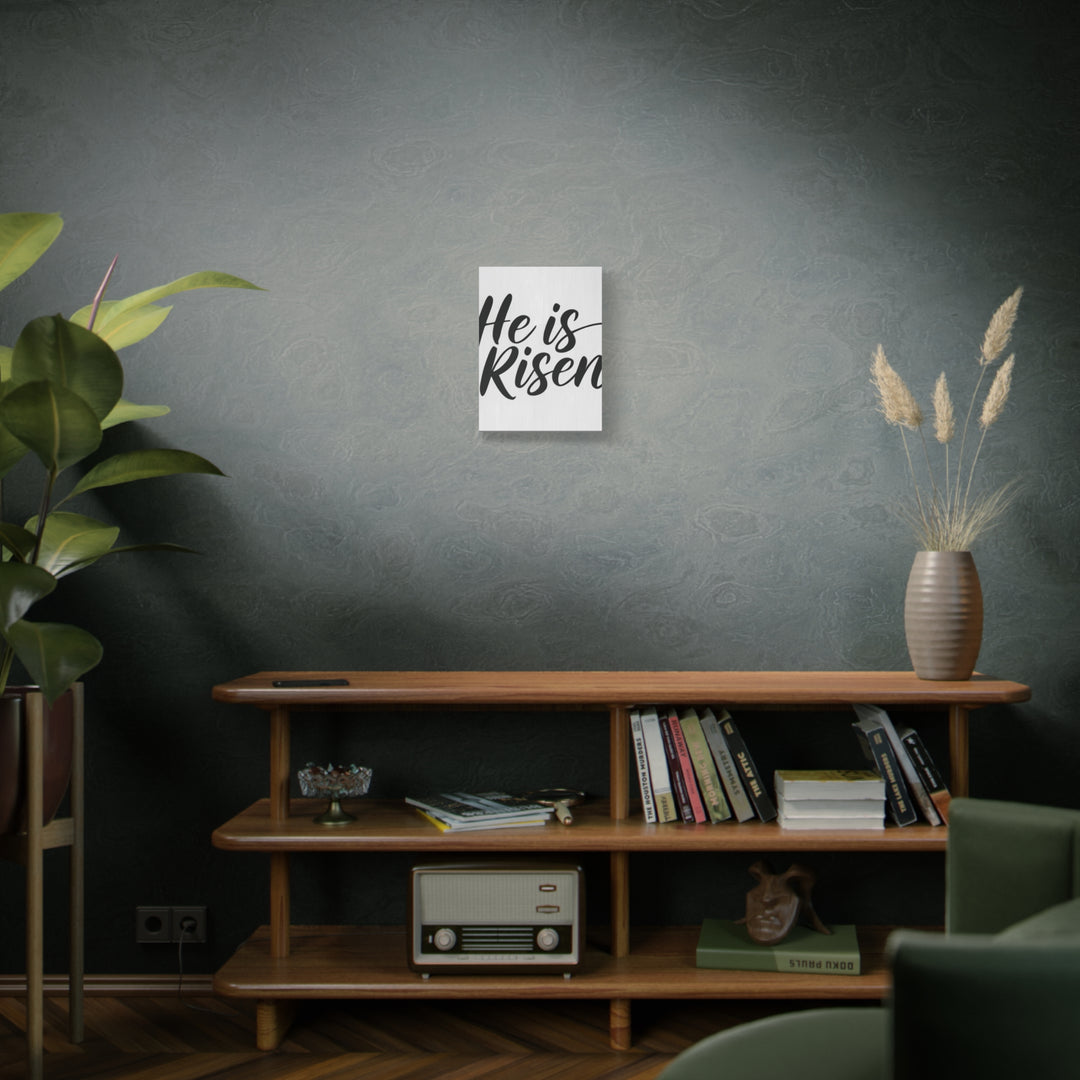He Is Risen Canvas | Easter Christian Wall Art with Scripture