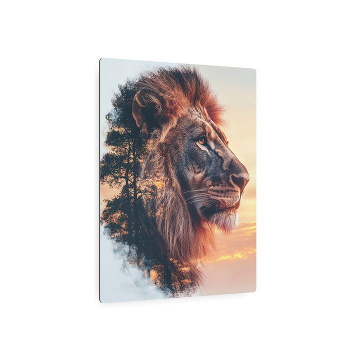 Majestic Lion Metal Art Sign – Nature-Inspired Home Decor for Animal Lovers