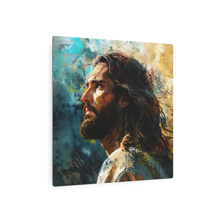 The Redeemer – Modern Christian Metal Wall Art