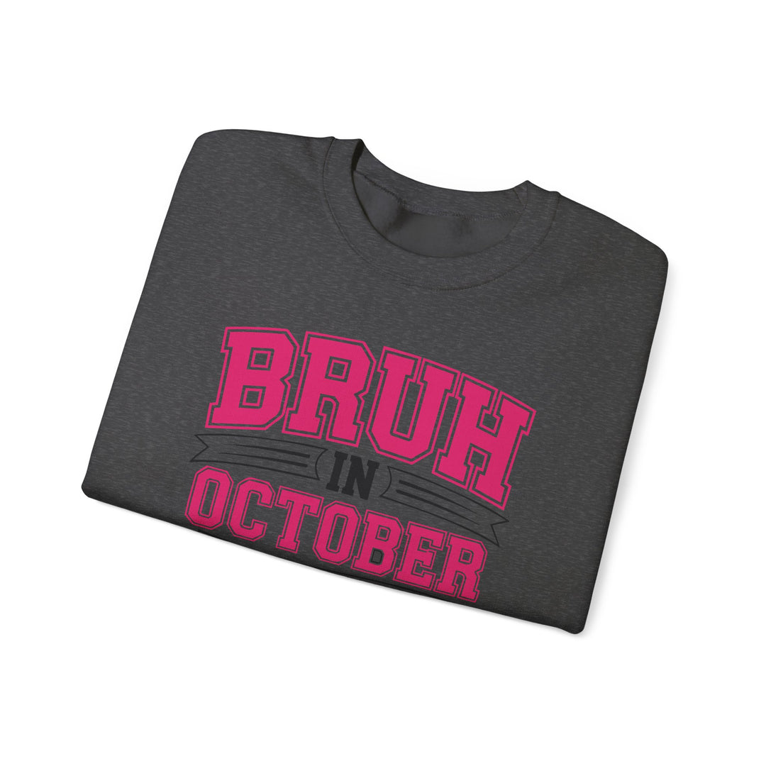 Pink October Awareness Sweatshirt, Cozy Crewneck, Breast Cancer Awareness, Gift for Supporters, Fashion for a Cause