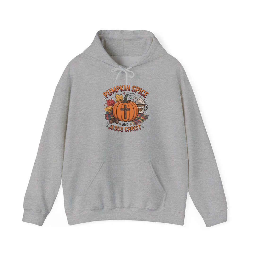 Fall Pumpkin Spice and Jesus Christ Hoodie Sweatshirt