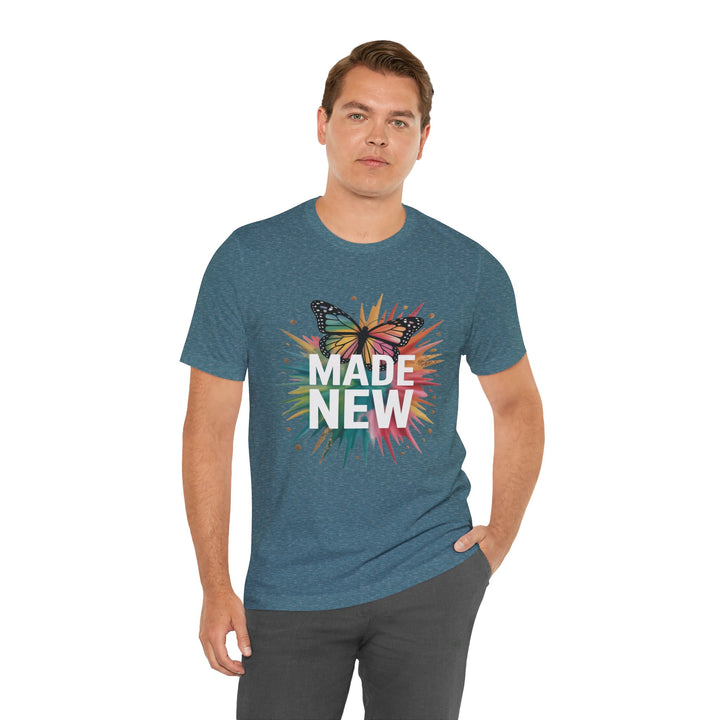 Made New – Christian Butterfly Transformation Shirt (2 Corinthians 5:17)