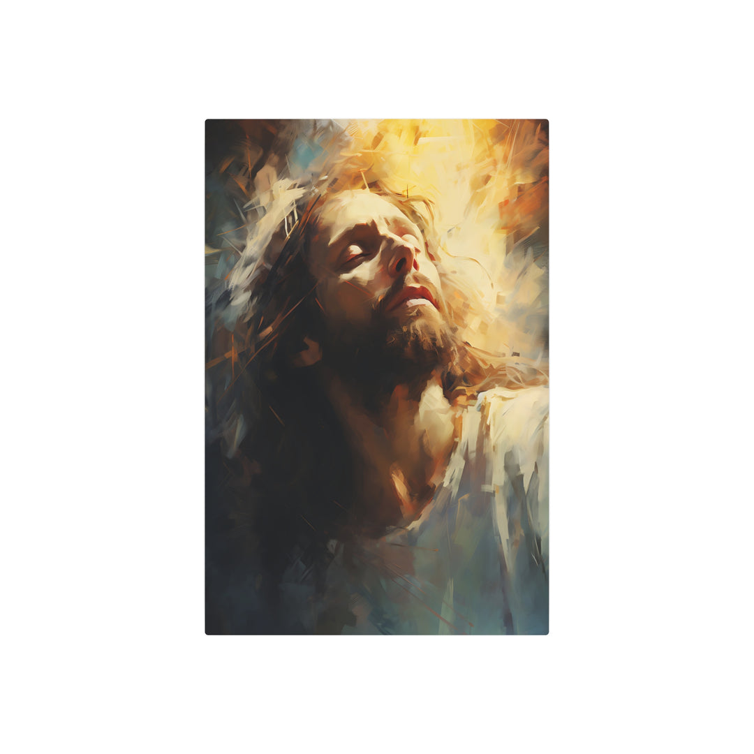 Inspirational Metal Art Sign – Divine Serenity Wall Decor