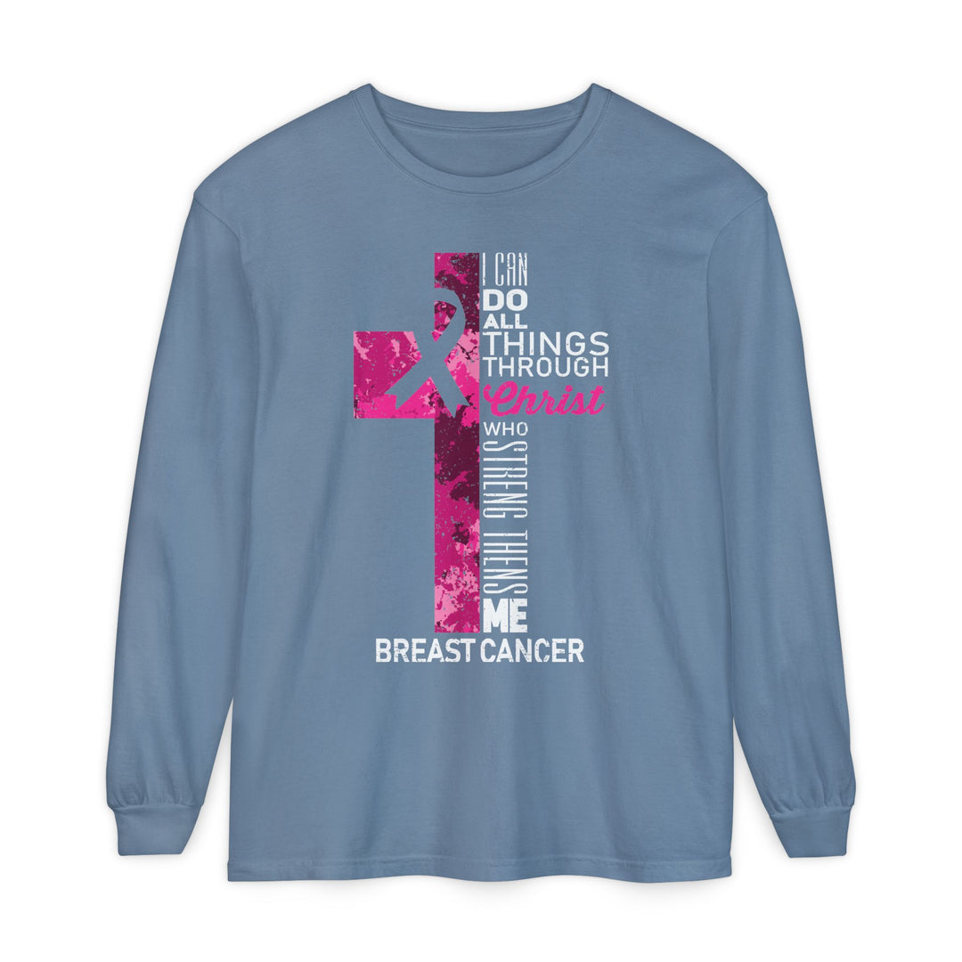 Christian Breast Cancer Awareness Long Sleeve T-Shirt
