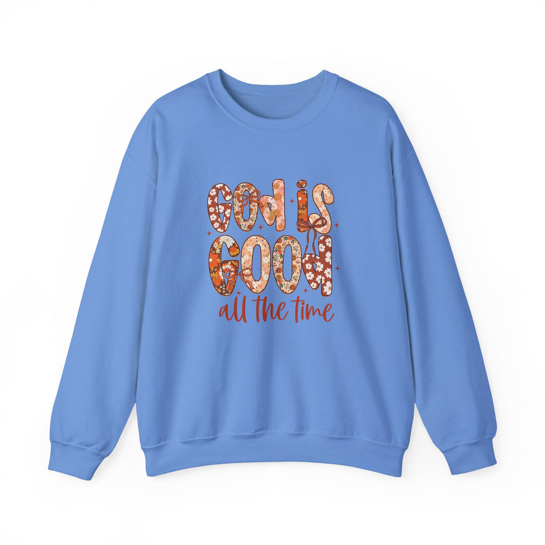 God Is Good Sweatshirt, Inspirational Crewneck, Cozy Fall Fashion, Unisex Apparel, Perfect Gift for Christians