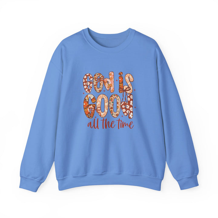 God Is Good Sweatshirt, Inspirational Crewneck, Cozy Fall Fashion, Unisex Apparel, Perfect Gift for Christians