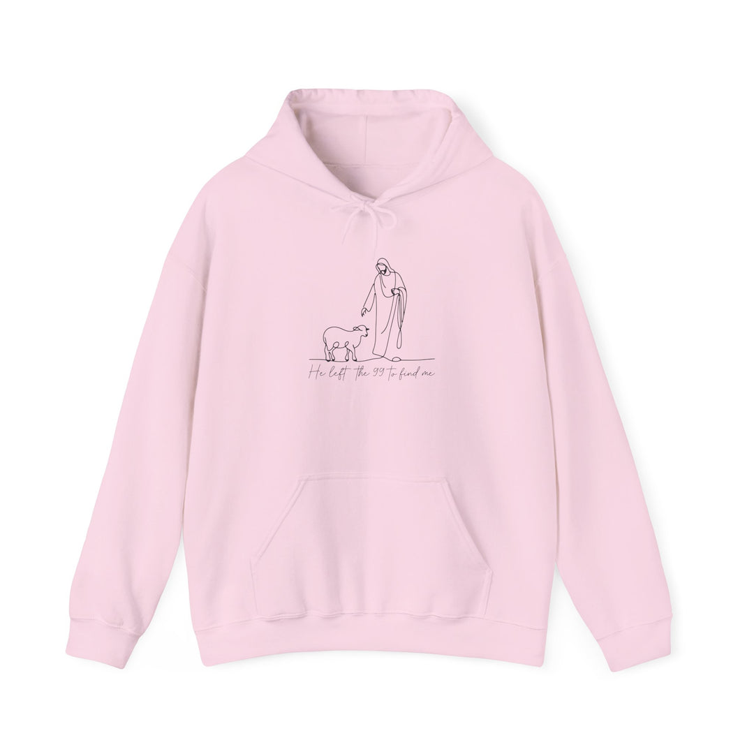 Christian Jesus and Lamb Hoodie Sweatshirt - 'He left the 99 to find me'