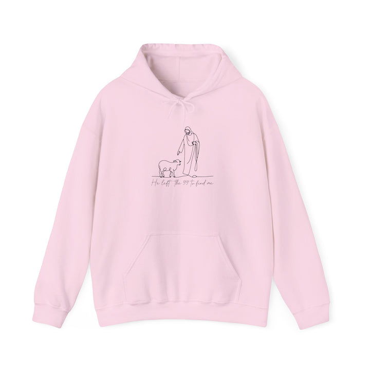 Christian Jesus and Lamb Hoodie Sweatshirt - 'He left the 99 to find me'