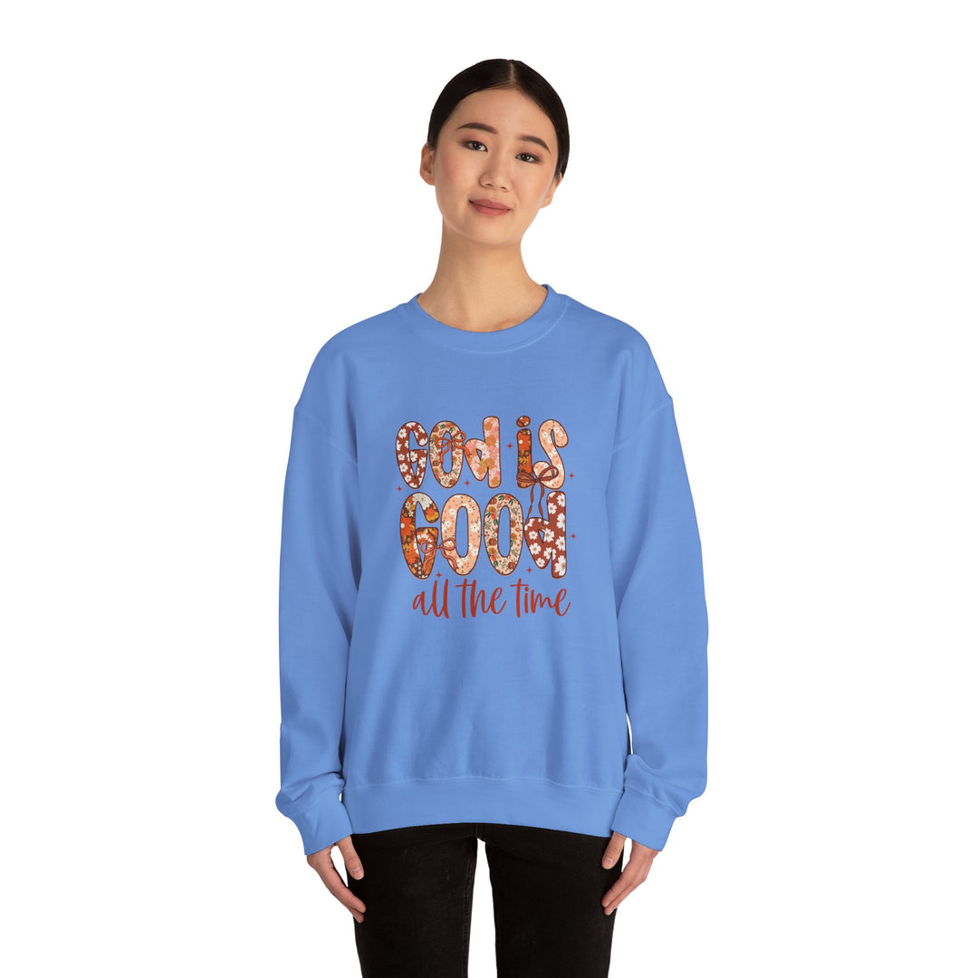 God Is Good Sweatshirt, Inspirational Crewneck, Cozy Fall Fashion, Unisex Apparel, Perfect Gift for Christians