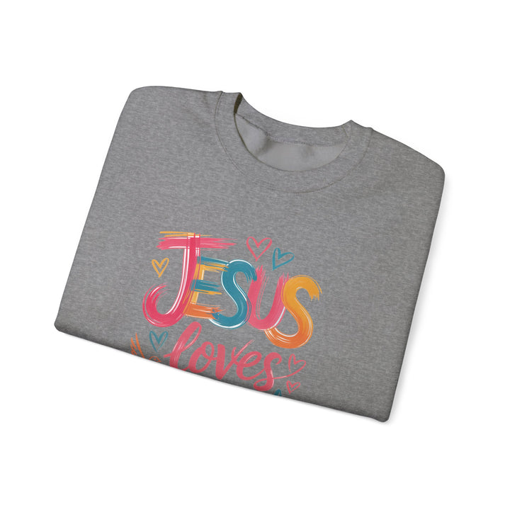 Jesus Loves You Crewneck Sweatshirt - Cozy Unisex Gift, Christian Apparel, Faith-Based Fashion, Inspirational Layering Piece, Ideal [...]