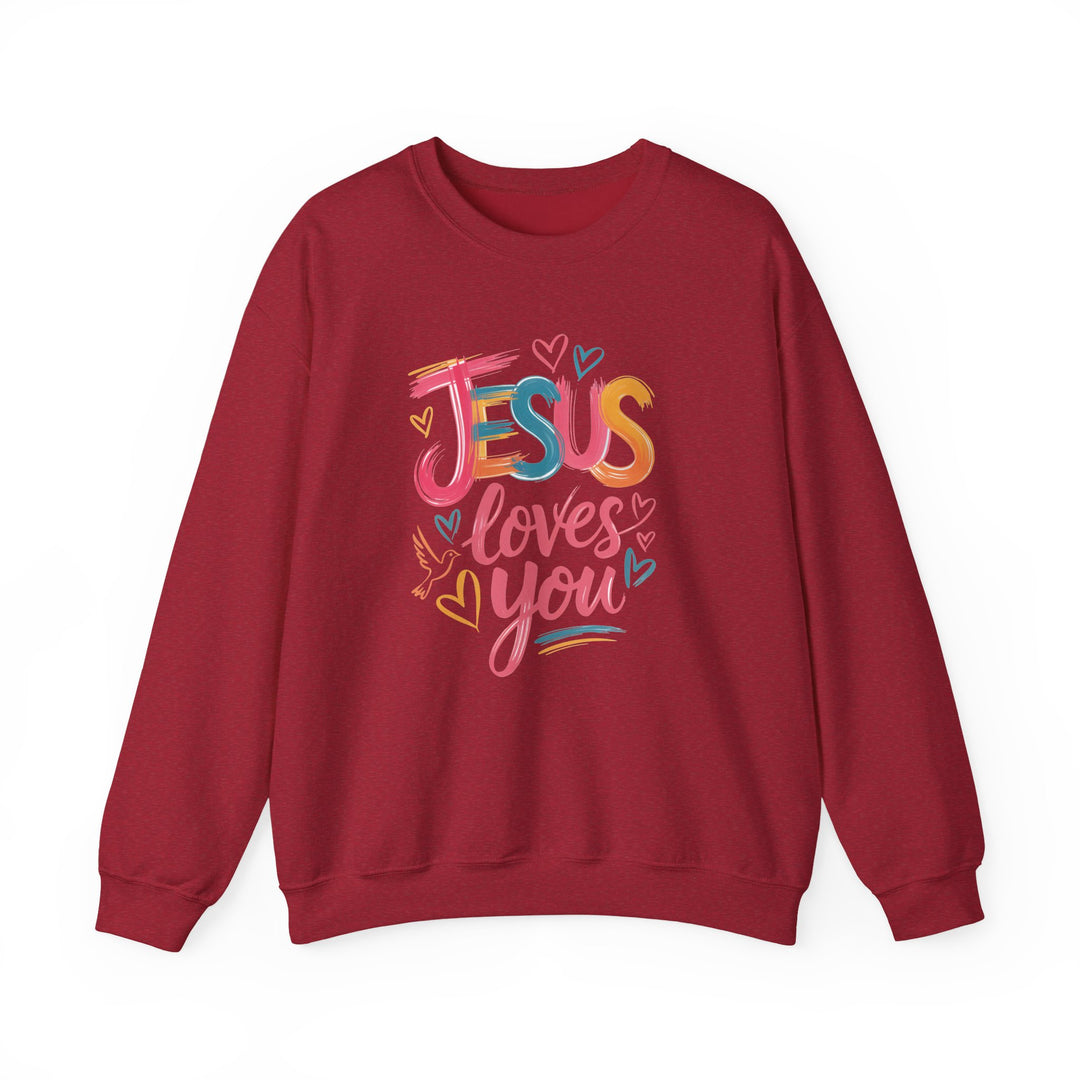 Jesus Loves You Crewneck Sweatshirt - Cozy Unisex Gift, Christian Apparel, Faith-Based Fashion, Inspirational Layering Piece, Ideal [...]