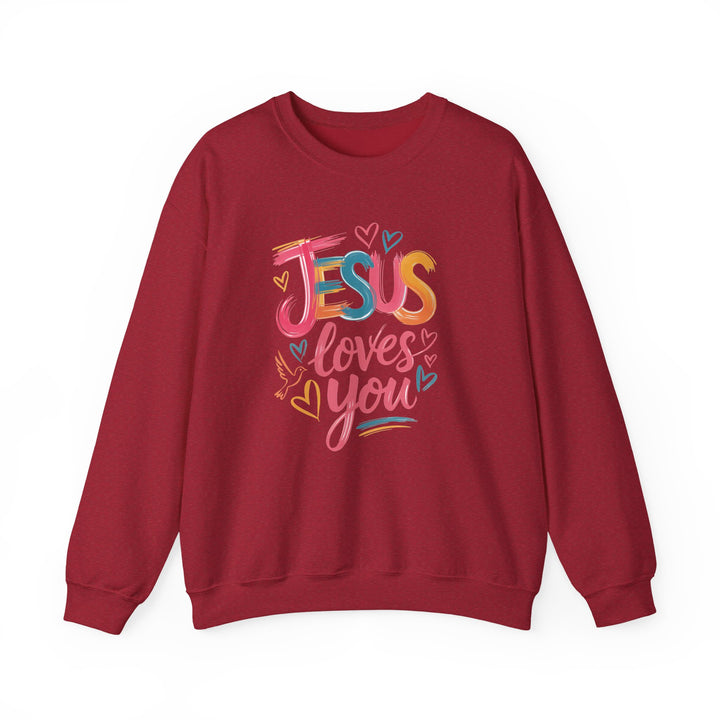 Jesus Loves You Crewneck Sweatshirt - Cozy Unisex Gift, Christian Apparel, Faith-Based Fashion, Inspirational Layering Piece, Ideal [...]