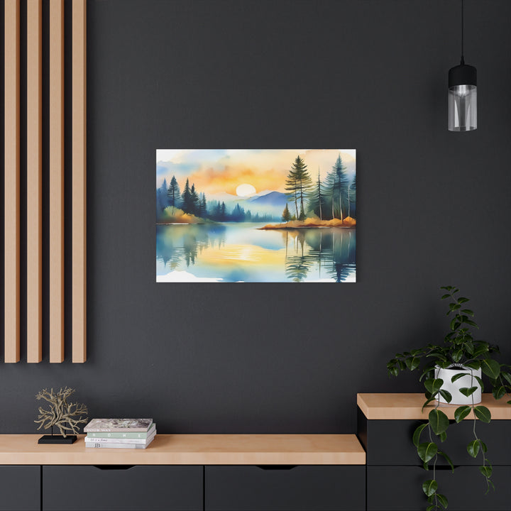 Canvas Print - Silent Reflection Inspired by Psalm 46