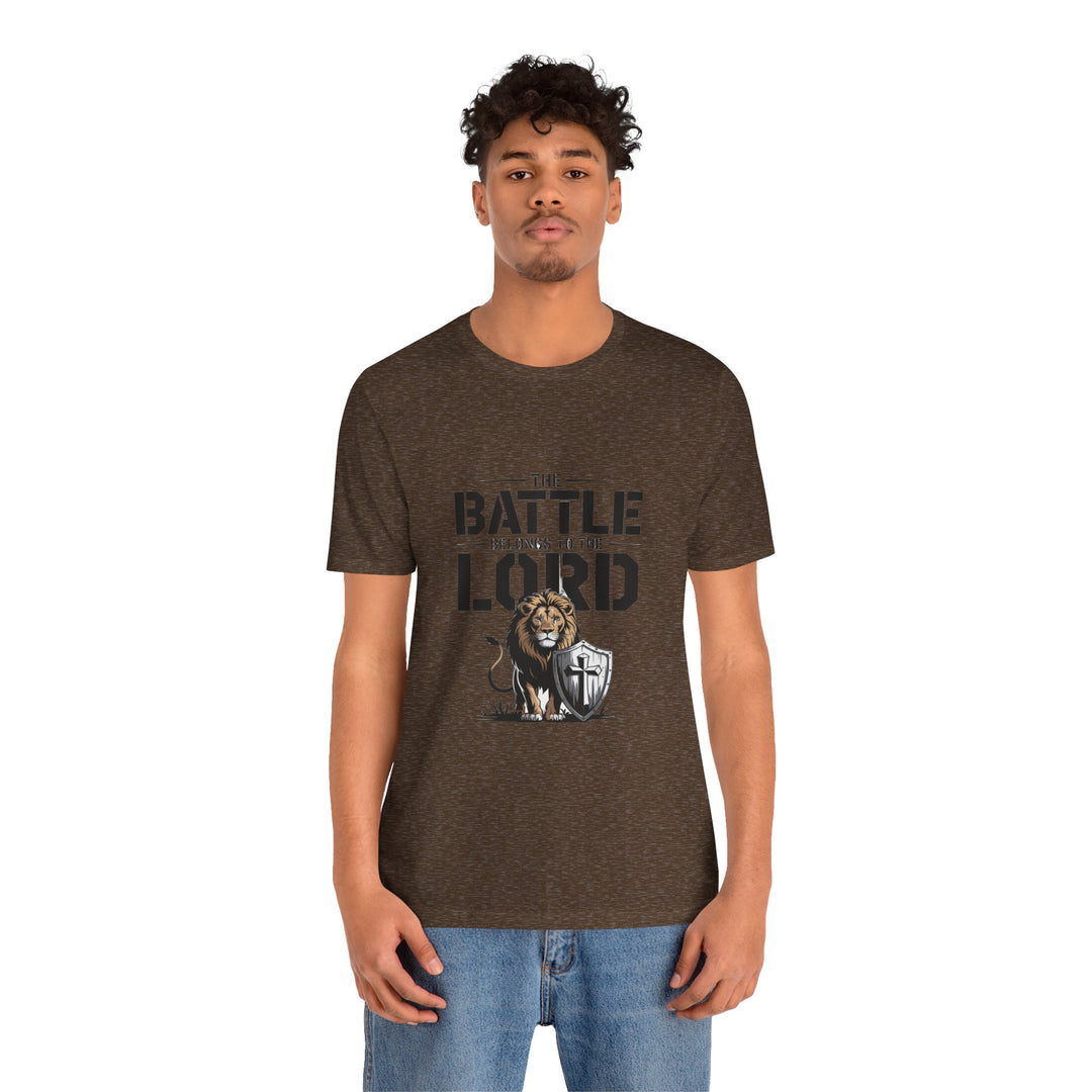 Faith-Inspired Short Sleeve Tee | The Battle Belongs to the Lord | Christian Apparel, Inspirational Shirt, Gift for Believers, [...]