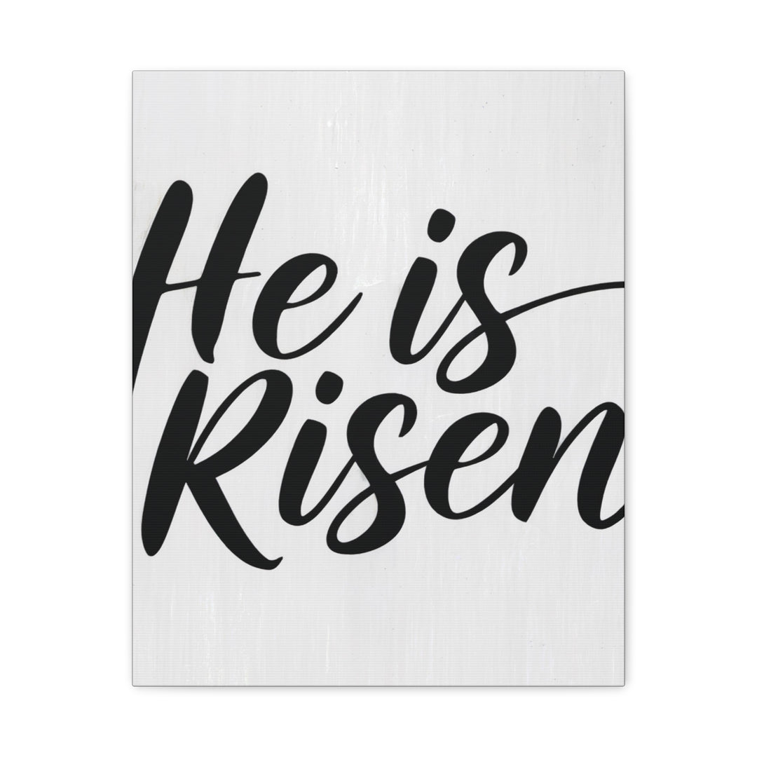 He Is Risen Canvas | Easter Christian Wall Art with Scripture
