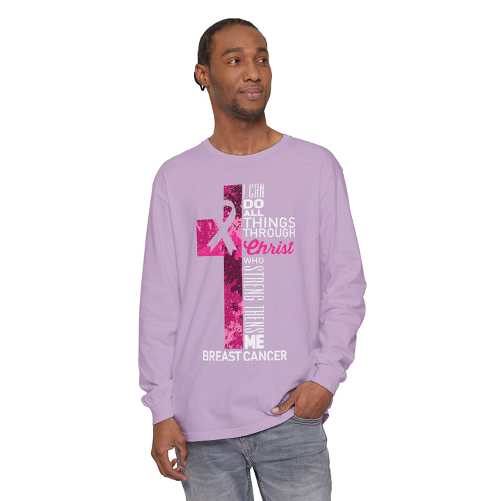 Christian Breast Cancer Awareness Long Sleeve T-Shirt
