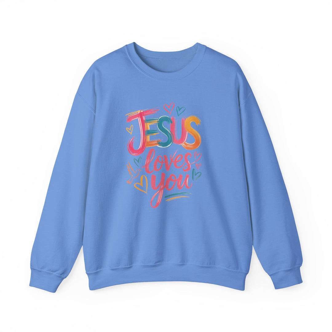Jesus Loves You Crewneck Sweatshirt - Cozy Unisex Gift, Christian Apparel, Faith-Based Fashion, Inspirational Layering Piece, Ideal [...]