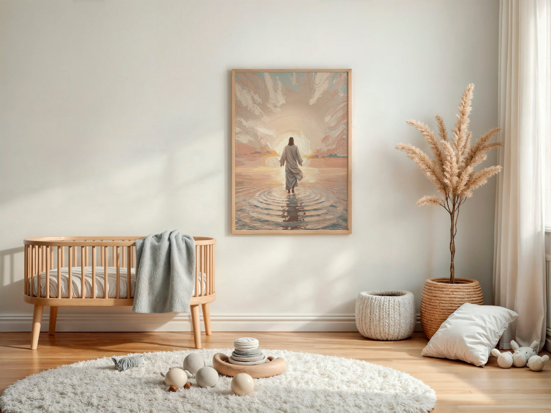 Jesus Walks on Water – Inspirational Christian Art Print