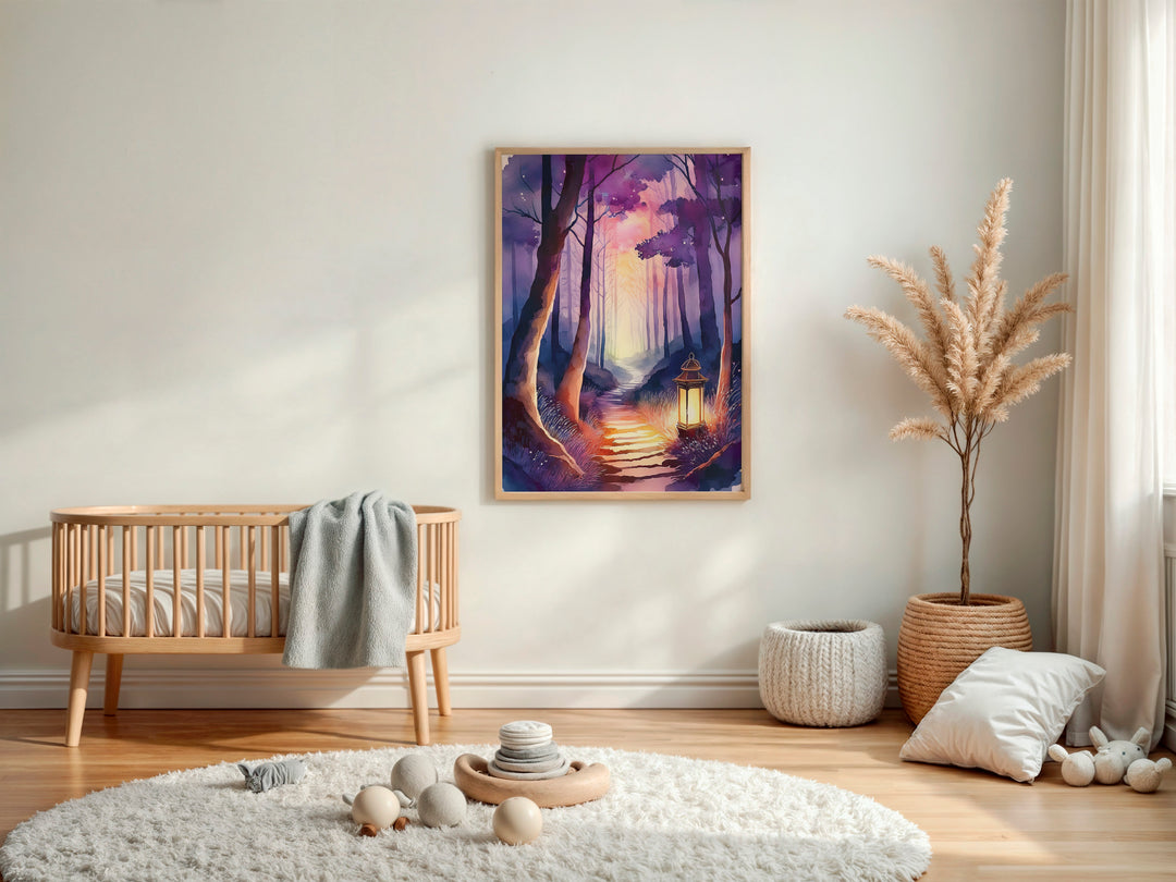 Path of Light – Watercolor Landscape Print Inspired by Psalm 119