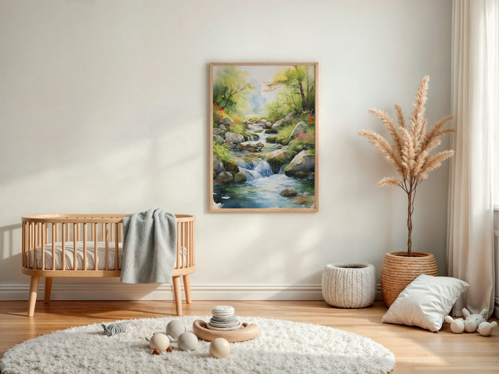 Pure Waters – Watercolor Landscape Print Inspired by Psalm 51