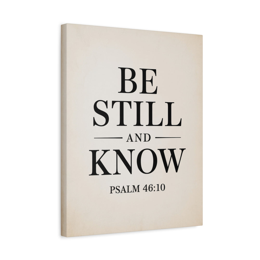 Be Still and Know – Psalm 46:10 Printable | Christian Scripture Wall Art | Typography Decor