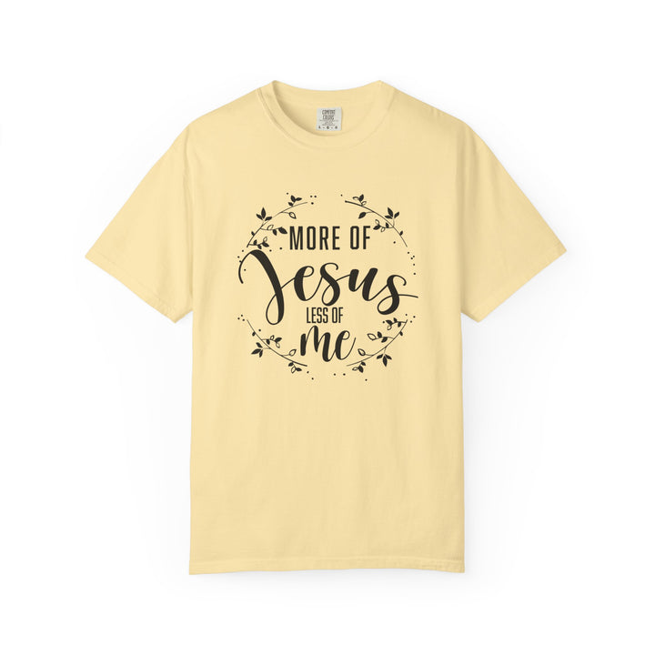 Faithful Hand-lettered T-shirt - More of Jesus, Less of Me