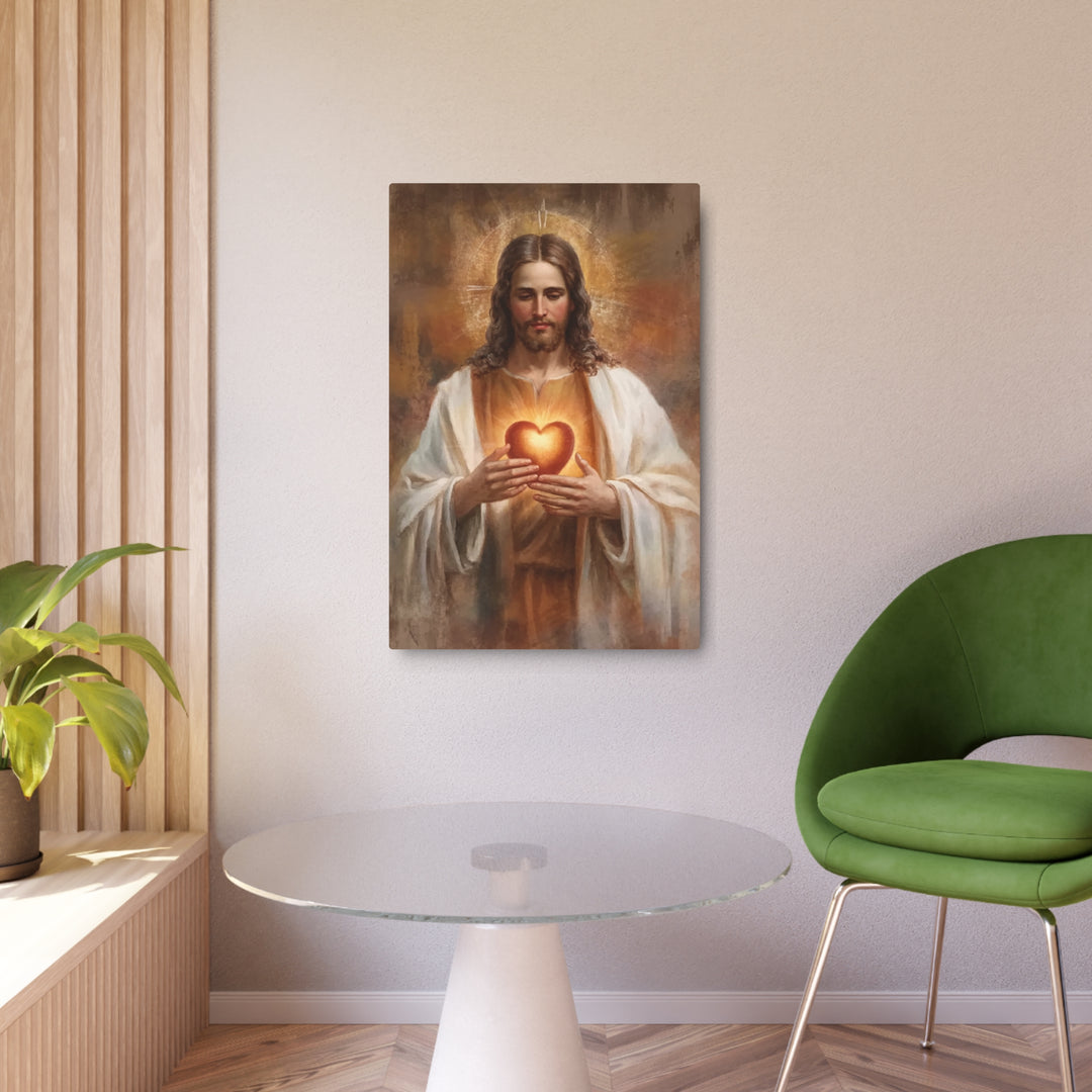 Sacred Heart of Jesus - Traditional Metal Wall Art