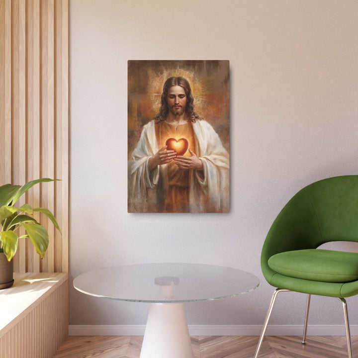 Sacred Heart of Jesus - Traditional Metal Wall Art